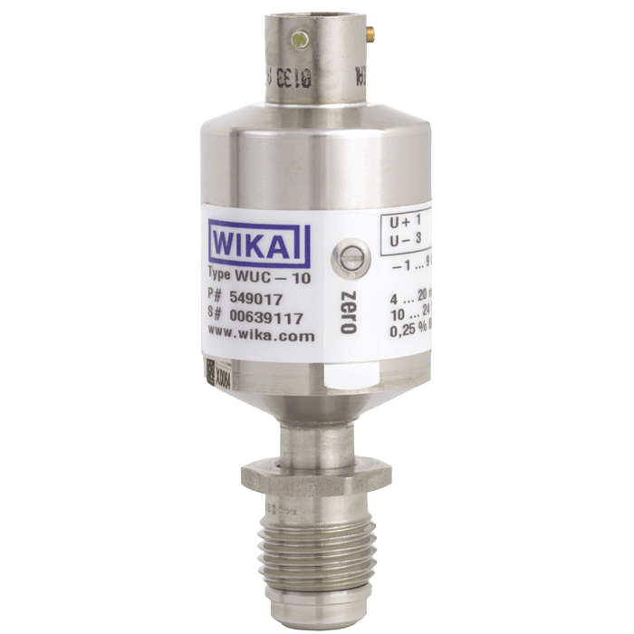WIKA Ultra High Purity Transducer, Ex nA ic, Model WUC-10, WUC-15 and WUC-16